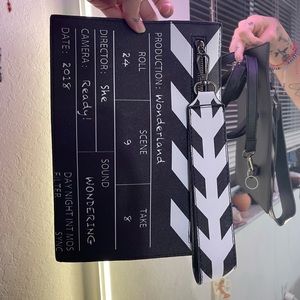 Clapperboard Clutch with Removable Strap